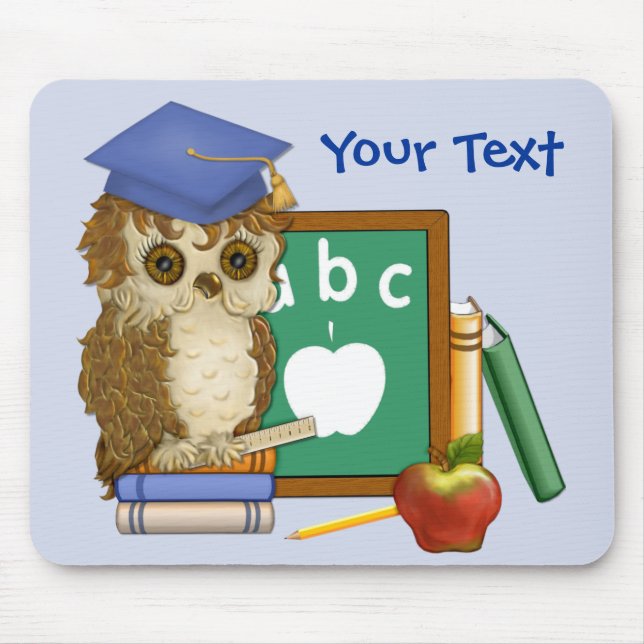 Scholar Owl Mouse Pad (Front)