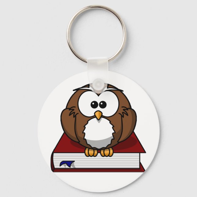 Scholarily Owl Keychain (Front)