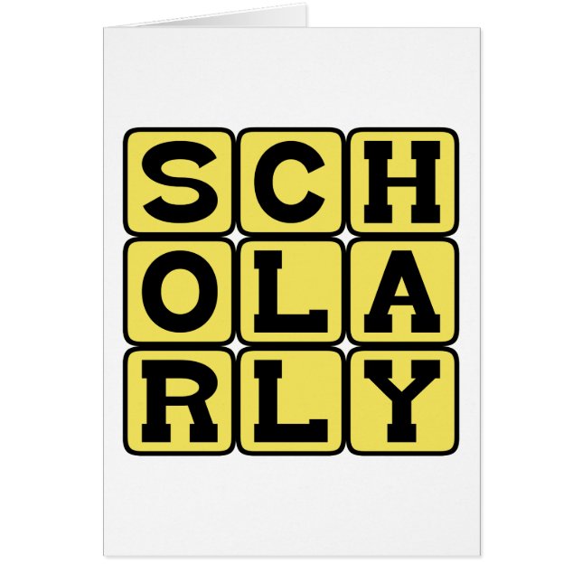 Scholarly, Studious (Front)