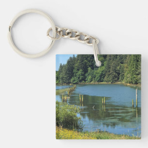 Scholfield Creek, Reedsport, Oregon Keychain