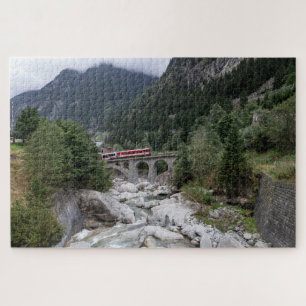 Schöllenen Gorge (German: Schöllenenschlucht) Jigsaw Puzzle