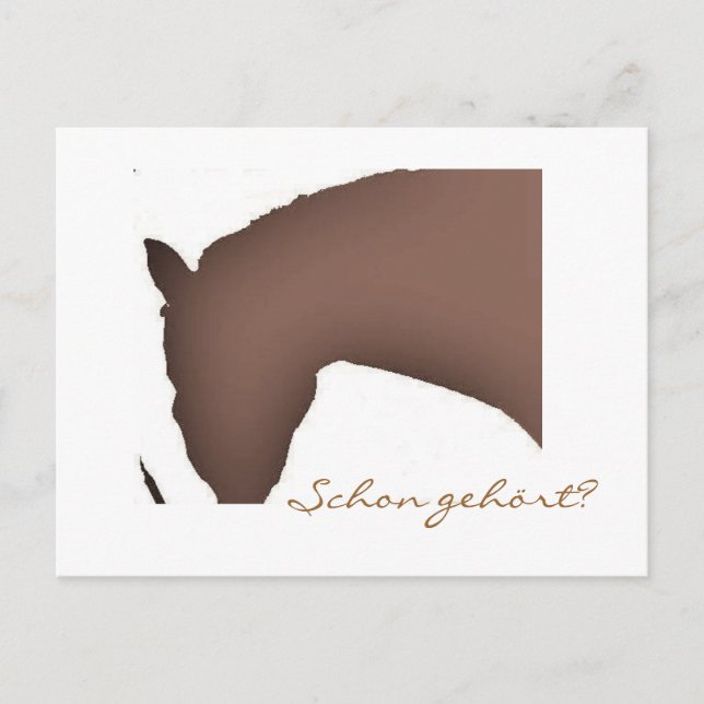 "Schon gehört?" (Postkarte) Postcard (Front)