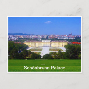 schönbrunn palace view postcard
