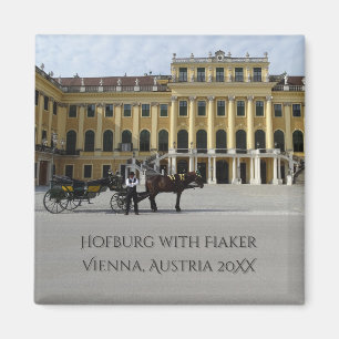 Schönbrunn Palace with Fiaker Vienna, Austria Magnet