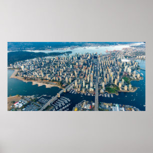 Schöne Luftbilder Vancouver Poster
