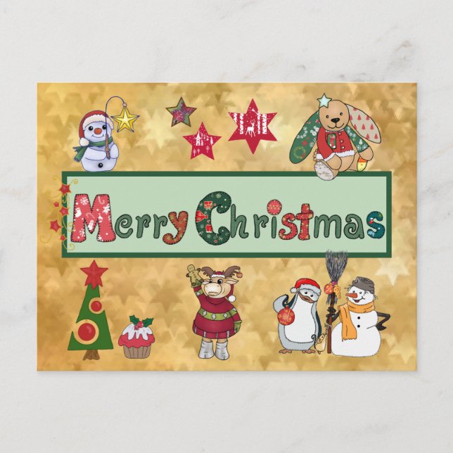 Schöne Weihnachten Holiday Postcard (Front)