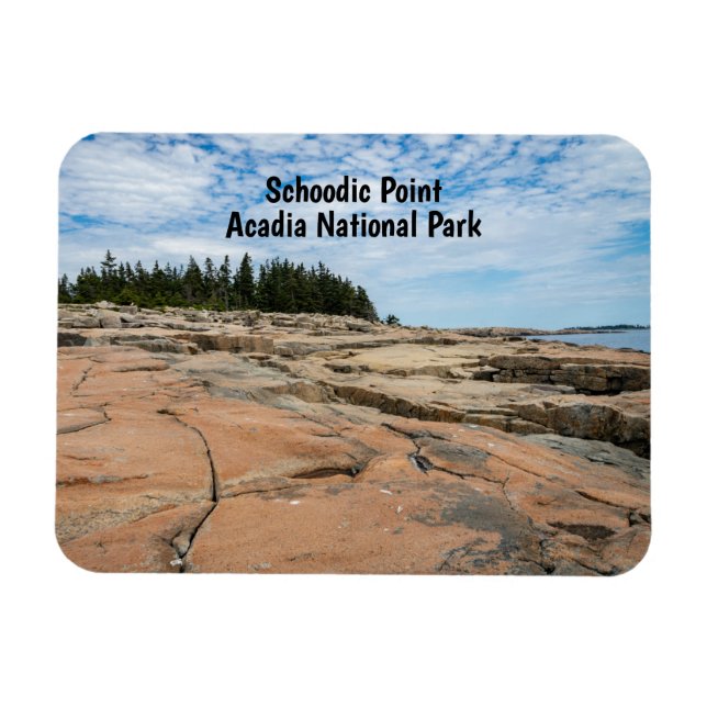 Schoodic Point in Acadia National Park Magnet (Horizontal)