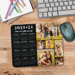 School 2023-2024 Calendar 6 Photo Custom Colour Mouse Pad<br><div class="desc">Create your own personalized, custom colour photo and calendar mouse pad featuring a 2023-24 school year-at-a-glance calendar and an easy-to-upload photo collage template featuring 6 pictures in various shapes and sizes, both horizontal and vertical to accommodate a wide variety of photo subjects. Personalize with a family name, individual name, monogram...</div>