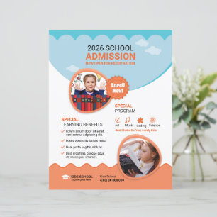 School Admission Flyer Template
