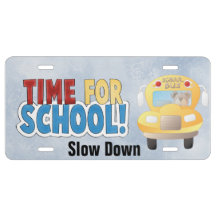 #School Aluminum license plate