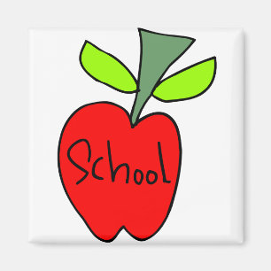 School Apples Magnet