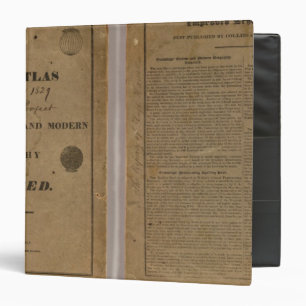 School atlas with modern geography binder