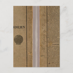 School atlas with modern geography postcard