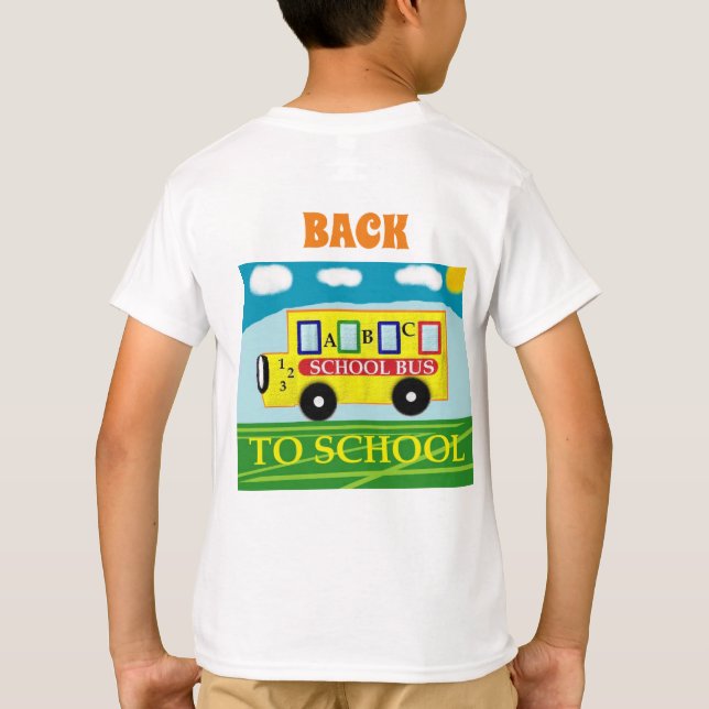 School Back To School Front Still On Vacation Fun T-Shirt (Back)