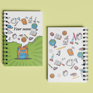 School Bag   Class Stationary   Personalized Name Notebook