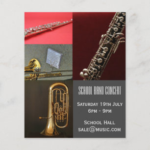 School Band music performance Flyer