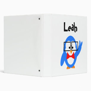 School Binder with Name PENGUIN BINDER LEAH binder