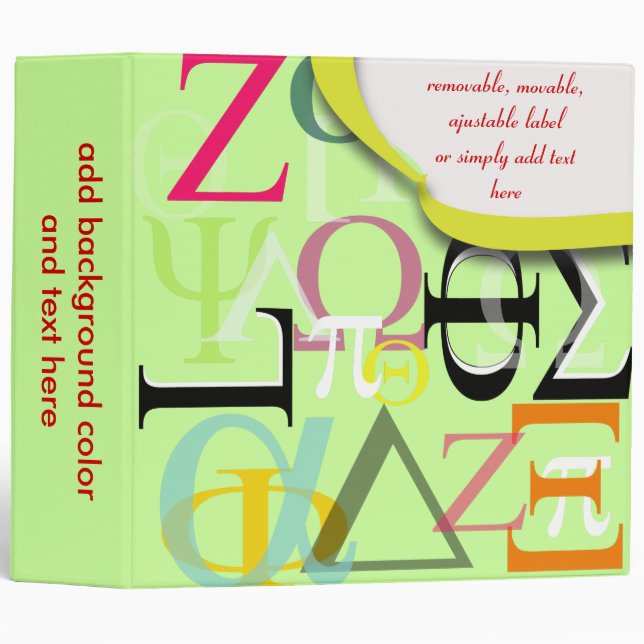 School binders/DIY background colour Binder (Front/Spine)