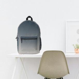 School Black Ombre Custom Name Printed Backpack