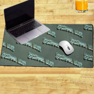 School Bluz-3D Desk Mat