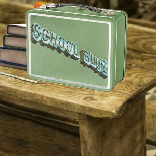 School Bluz-3D Metal Lunch Box