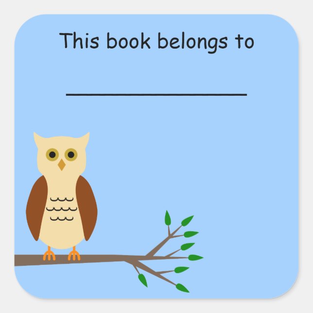 School Book Label (Front)