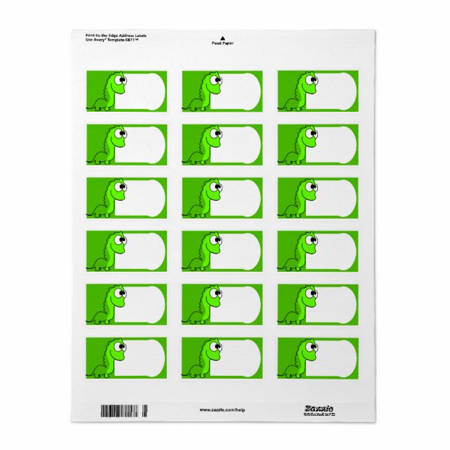School Book Label (Full Sheet)