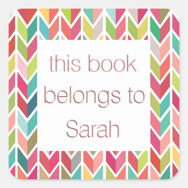 School Bookplate Name Ex Libris Stickers (Front)