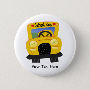 School Bus 2 (Customizable) 2 Inch Round Button