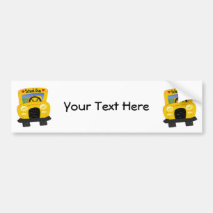 School Bus 2 (Customizable) Bumper Sticker