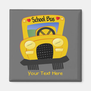 School Bus 2 (Customizable) Magnet
