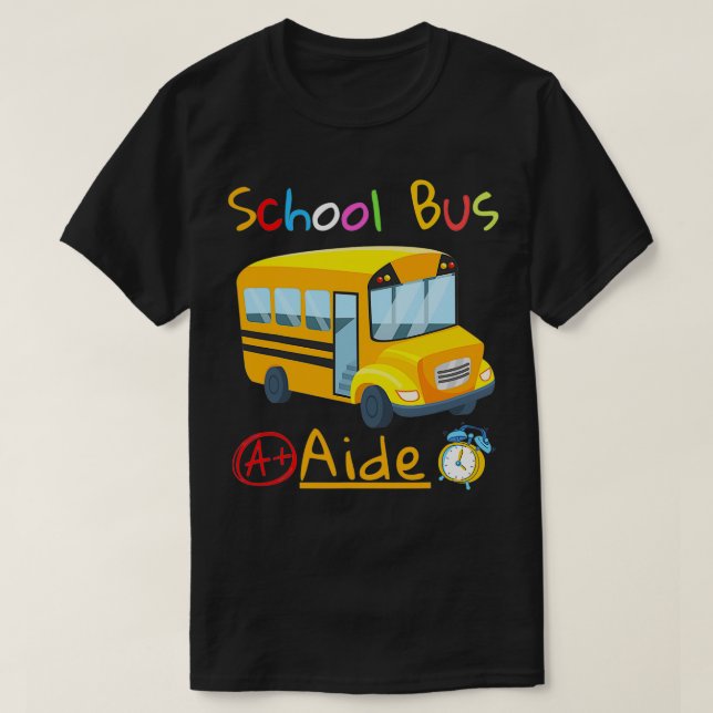 School Bus Aide Squad Back to School Matching Grou T-Shirt (Design Front)