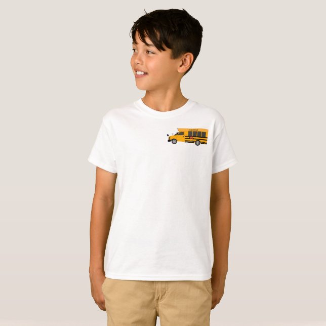 School Bus Boys Girls Adults T-Shirts (Front Full)