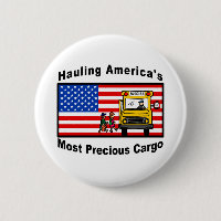School Bus Button - Customized
