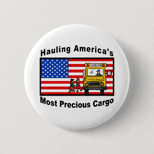 School Bus Button - Customized