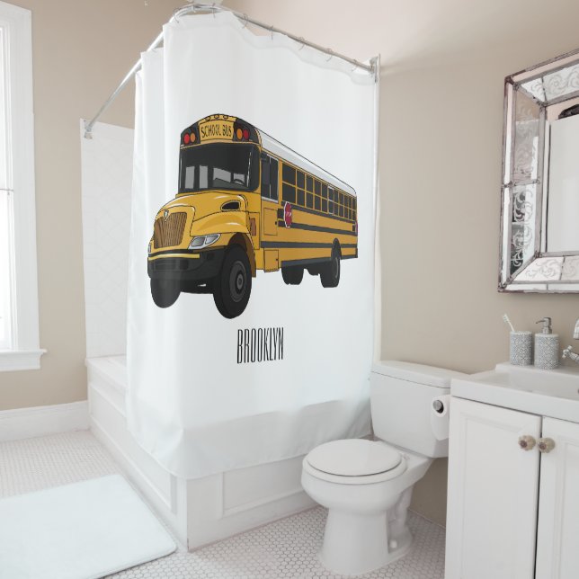 School bus cartoon illustration  (In Situ)
