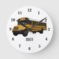 School bus cartoon illustration