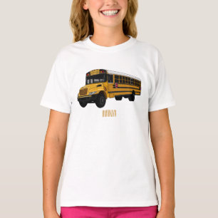 School bus cartoon illustration T-Shirt