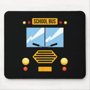School Bus Costume Cool Easy Vehicle Halloween Gif Mouse Pad