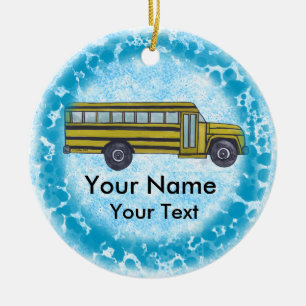 School Bus custom Ornament