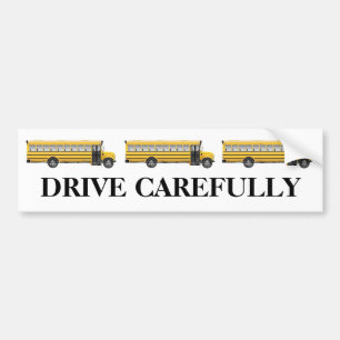 School Bus Drive Carefully Bumper Sticker