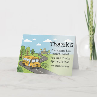 School Bus Driver Appreciation Day Greeting Card