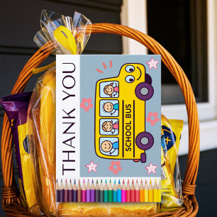 School Bus Driver Card From Child or Family Name