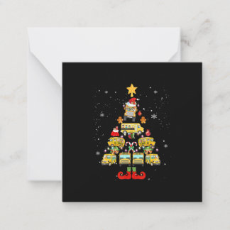 School Bus Driver Christmas Tree Gift Card