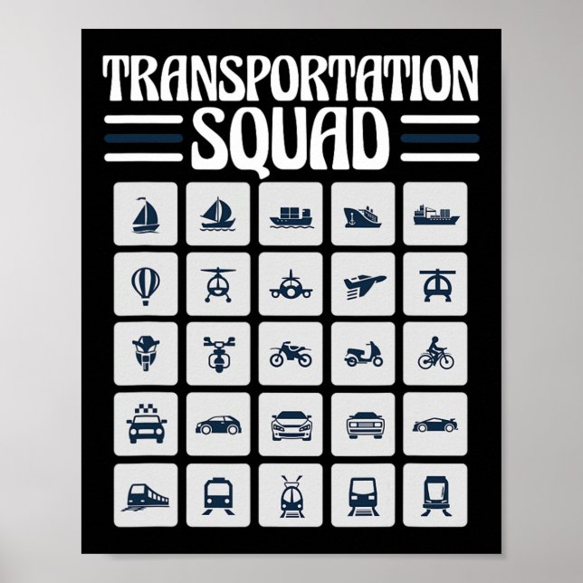 School Bus Driver Ck To School Funny Transportatio Poster (Front)