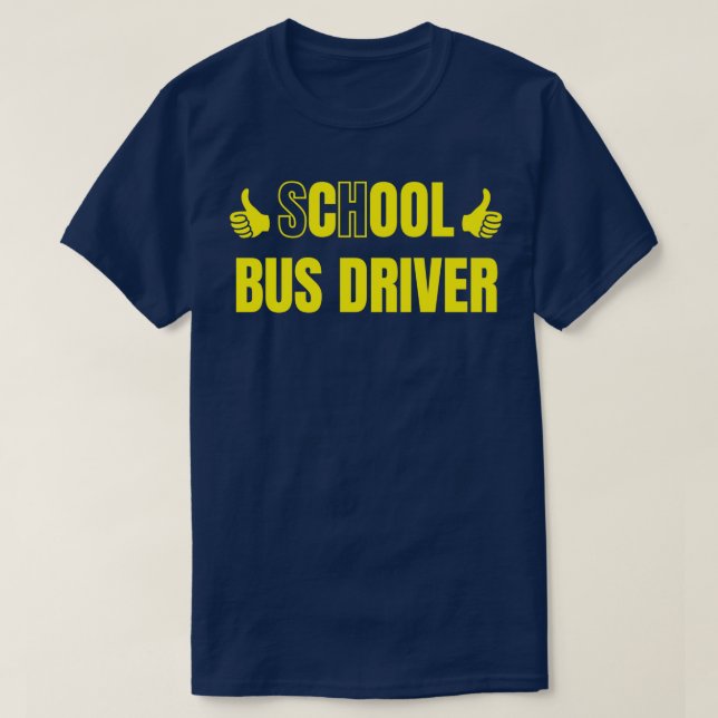 School Bus Driver Cool Bus Driver T-Shirt (Design Front)