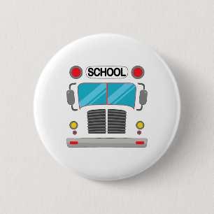 School Bus Driver Costume Halloween Fun Adults And 2 Inch Round Button