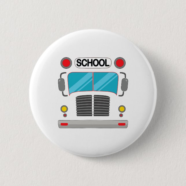 School Bus Driver Costume Halloween Fun Adults And 2 Inch Round Button (Front)