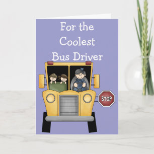 School Bus Driver Customizable Greeting Card