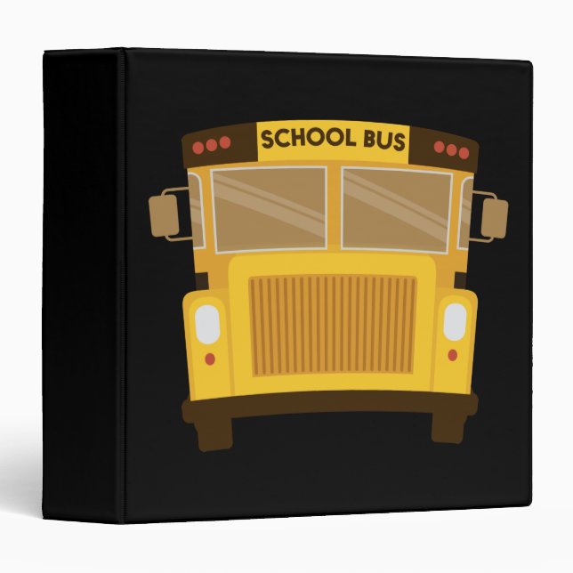 School Bus Driver Funny Kids School Bus Binder (Front/Spine)